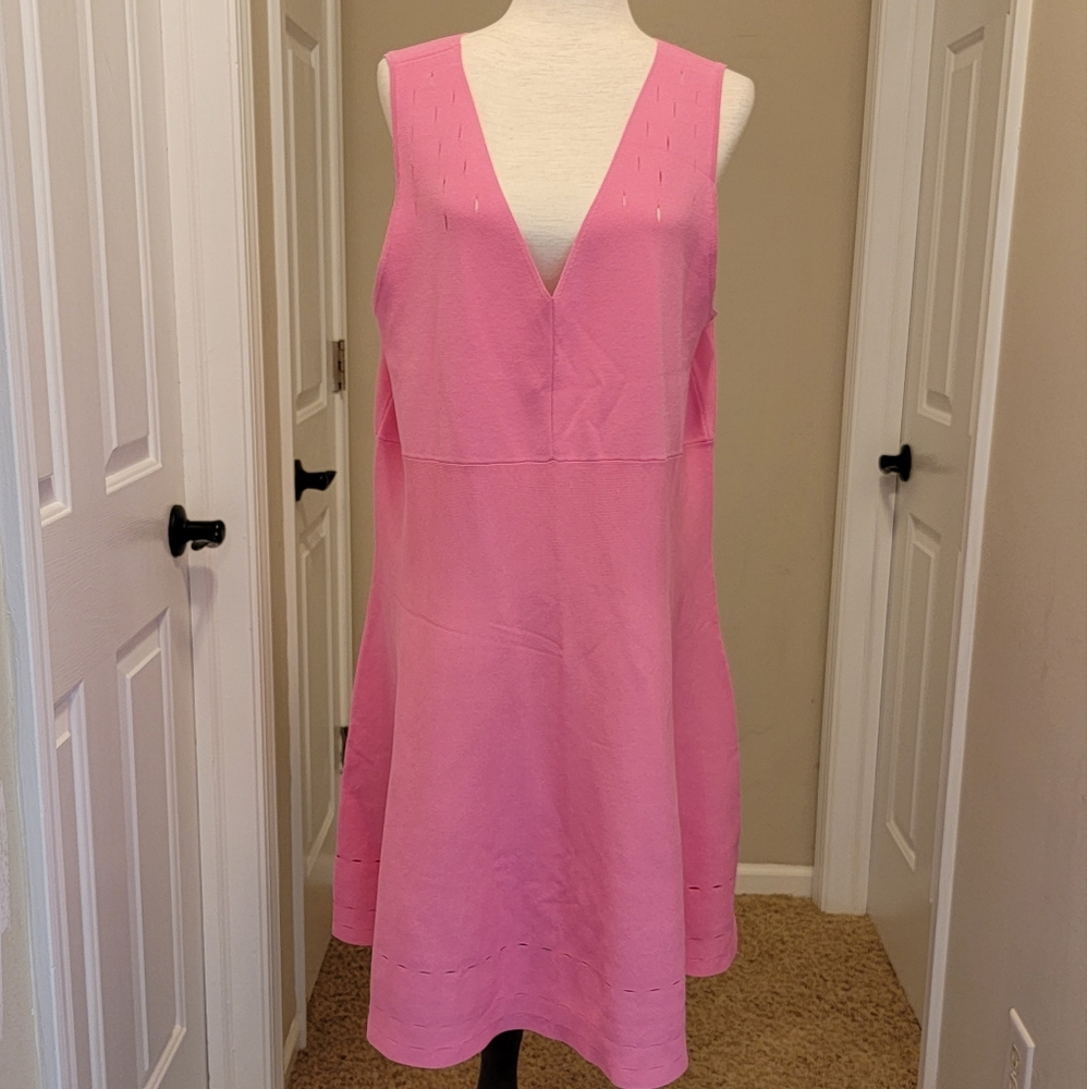 Rebel, Sweater dress, Tank style fitted dress, 2x, Pink